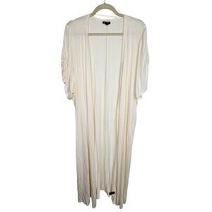 Torrid Cardigan Duster Cardigan Sweater Open Front Cardigan Women 4X Ivory